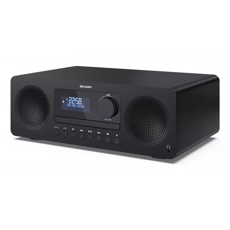 Home-audio microsysteem Sharp XL-B720D 30 W, 2-weg luidspreker, DAB/DAB+/FM, optische disc-speler, zwart