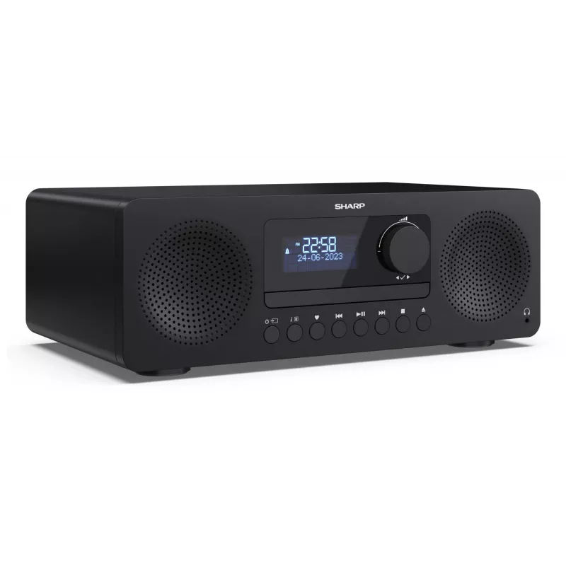 Home-audio microsysteem Sharp XL-B720D 30 W, 2-weg luidspreker, DAB/DAB+/FM, optische disc-speler, zwart