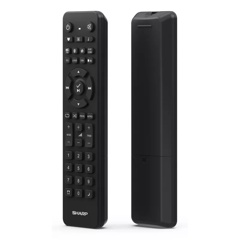Home-audio microsysteem Sharp XL-B720D 30 W, 2-weg luidspreker, DAB/DAB+/FM, optische disc-speler, zwart