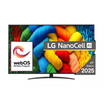 LG NanoCell AI 65NANO81A3A TV 165,1 cm (65 inch) 4K Ultra HD Smart TV Wi-Fi Zwart