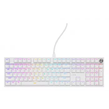 Mechanisch toetsenbord GENESIS THOR 404, full-size USB, QWERTY Engels, RGB-achtergrondverlichting, wit