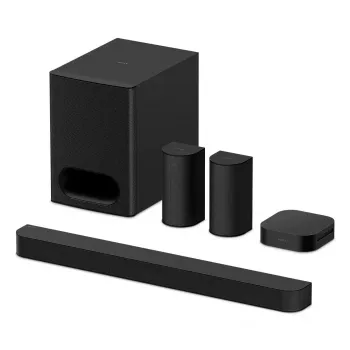 5.1-kanaals soundbarsysteem Sony HT-S60 zwart, 1000 W, Dolby Atmos & DTS:X-ondersteuning, Bluetooth
