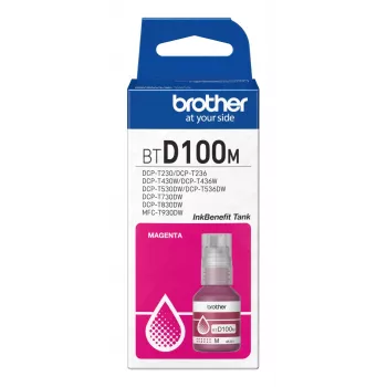 Inktfles Brother BTD100M magenta origineel, 48,8 ml, 5000 pagina's