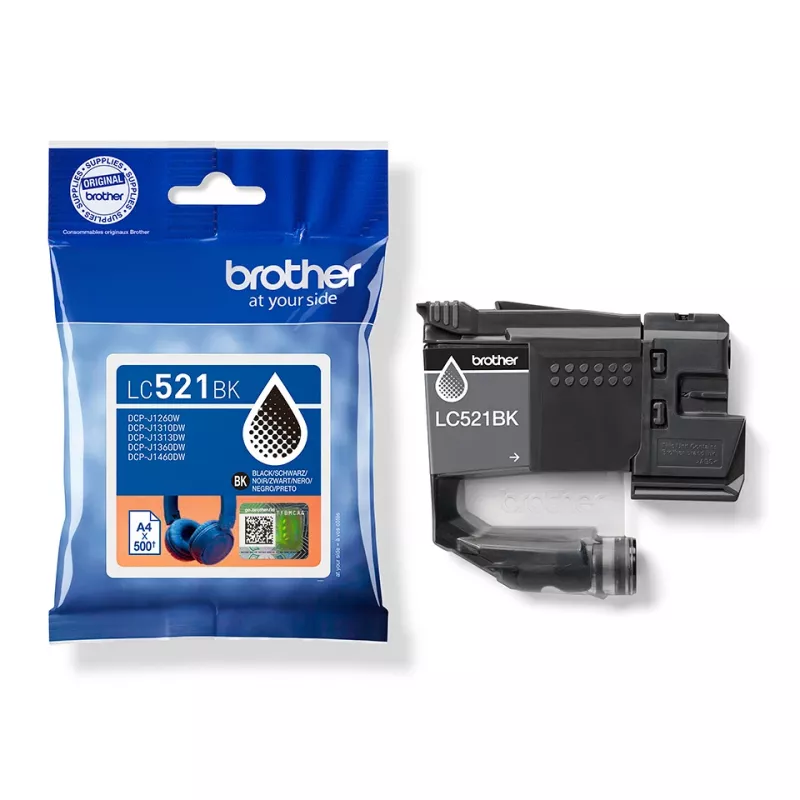 Brother LC521BK originele inktcartridge – zwart
