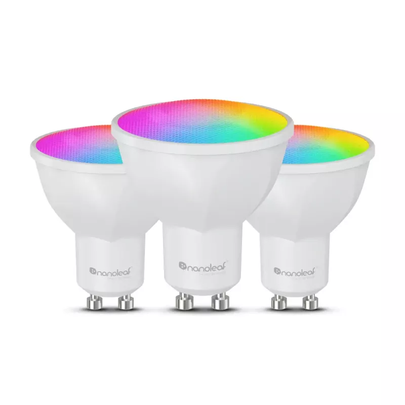 Slimme lamp Nanoleaf N7502B02-3GU10 RGBCW Wi‑Fi 3 stuks verpakking GU10