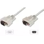 DIGITUS datatransmissie-verlengkabel, D-Sub9 M/F, 2m serieel, gegoten beige