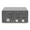 DIGITUS 2-poorts DisplayPort DualView 60 Hz 4K 60fp multiplatform-ondersteuning
