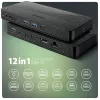 Axagon HMC-U4 USB4-dock, 3x USB-A, 2x USB-C, HDMI & DP 8K/30Hz, RJ-45, SD/mSD, audio, PD 100W