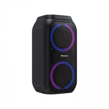 Draagbare partyluidspreker HISENSE Party Rocker 160 — 160 W RMS, 2.0 kanalen, IPX4, zwart, 6,3 kg