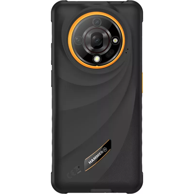 Smartphone Hammer Iron 6 — 6,56 inch IPS TFT, 128 GB, 6 GB RAM, Android 14, 4G, zwart