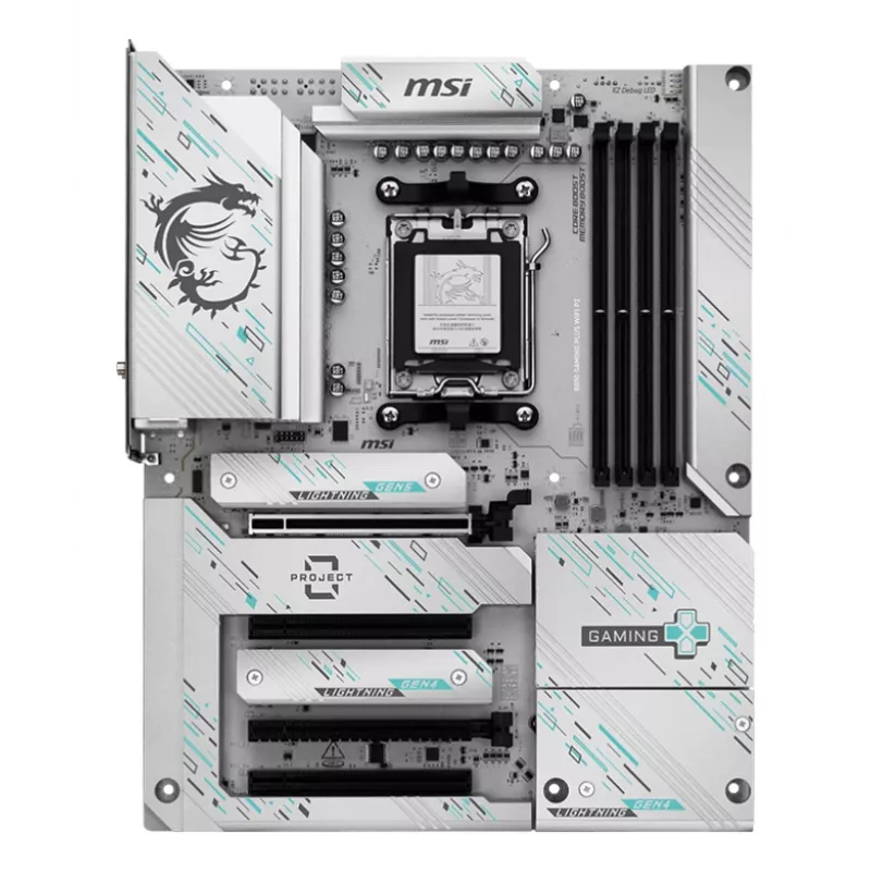 Moederbord MSI B850 GAMING PLUS WIFI PZ — AMD B850, socket AM5, ATX, DDR5, 4x DIMM, 3x M.2, Wi‑Fi, Bluetooth