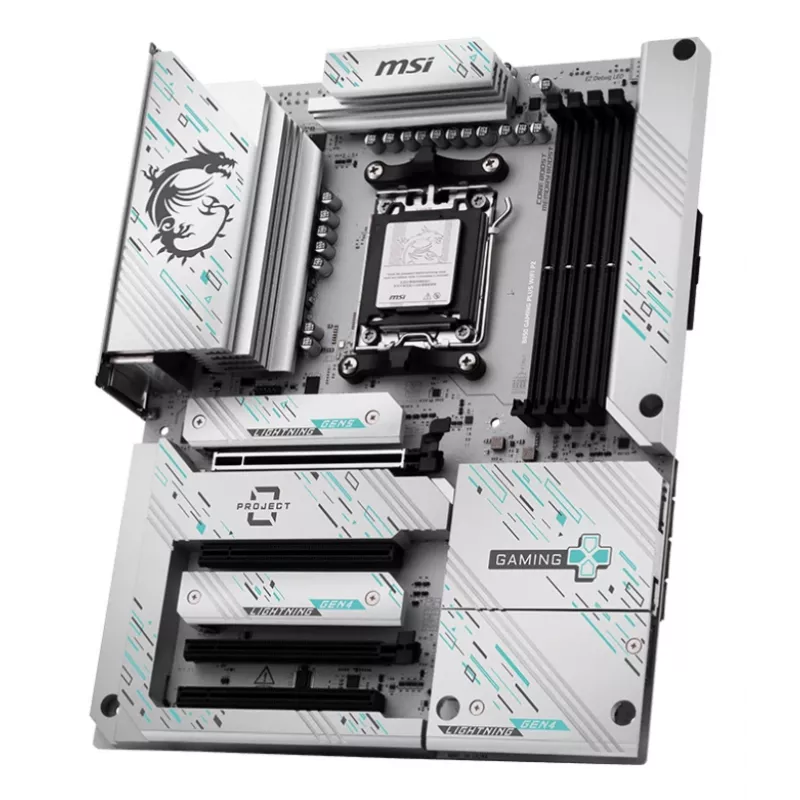 Moederbord MSI B850 GAMING PLUS WIFI PZ — AMD B850, socket AM5, ATX, DDR5, 4x DIMM, 3x M.2, Wi‑Fi, Bluetooth