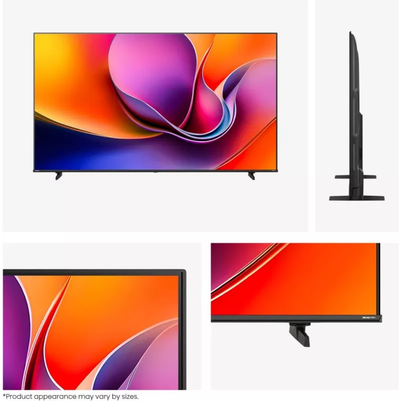 Hisense 85A6Q 85" (216 cm) 4K Ultra HD Smart-tv, VIDAA, Dolby Vision, Wi-Fi, zwart