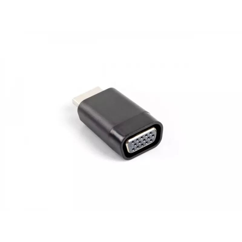 Lanberg AD-0016-BK adapter HDMI-A (stekker) naar VGA (aansluiting), zwart