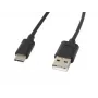 USB-kabel LANBERG CA-USBO-10CC-0018-BK USB 2.0, USB A (stekker) naar USB C (stekker), 1,8 m, zwart