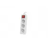 Verlengsnoer Lanberg PS1-03E-0150-W 1,5 m 3 AC-uitgangen binnen wit