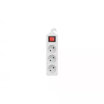 Verlengsnoer Lanberg PS1-03E-0150-W 1,5 m 3 AC-uitgangen binnen wit