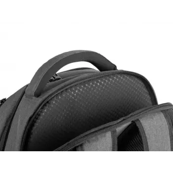 City-rugzak NATEC NTO-2226 — polyester, 160×325×465 mm, zwart/grijs