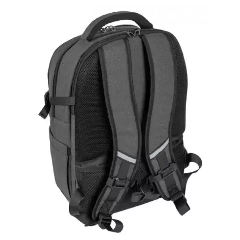 City-rugzak NATEC NTO-2226 — polyester, 160×325×465 mm, zwart/grijs