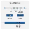 TARGUS Hyperdrive Flex 8-poorts USB-C-hub (blauw)