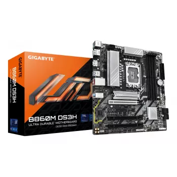 GIGABYTE B860M DS3H moederbord - Intel Core Ultra Series CPU's, 5+1+2+1 fasen VRM, tot 9066MHz DDR5, 1xPCIe 5.0 + 1xPCIe 4.0 M.2, 2.5GbE LAN, USB 3.2 Gen 2