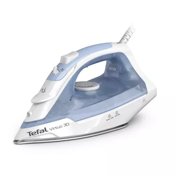 Tefal Virtuo 30 FV2C41E0 strijkijzer droog- en stoomstrijkijzer keramische strijkzool 2000 W blauw, wit