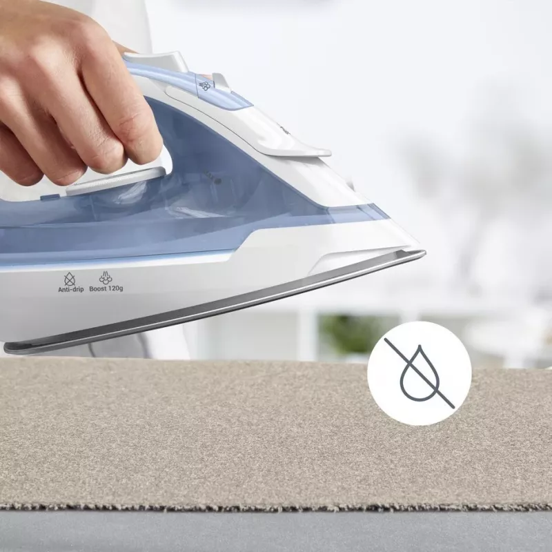 Tefal Virtuo 30 FV2C41E0 strijkijzer droog- en stoomstrijkijzer keramische strijkzool 2000 W blauw, wit