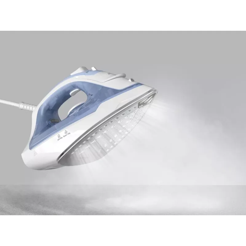 Tefal Virtuo 30 FV2C41E0 strijkijzer droog- en stoomstrijkijzer keramische strijkzool 2000 W blauw, wit