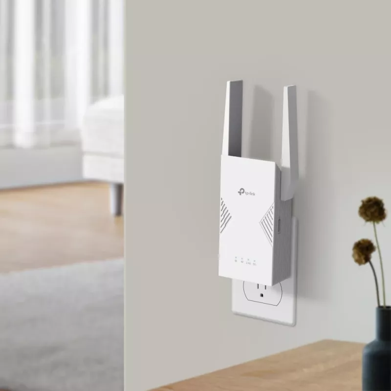 Netwerk zender & ontvanger TP‑LINK BE3600 2882 Mbit/s, dualband 2,4/5 GHz, 1× RJ‑45, wit