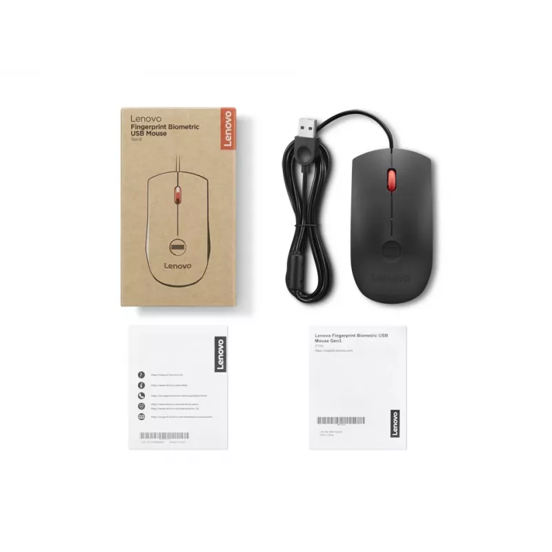 Lenovo 4Y51S24029 muis office ambidexter USB Type-A optisch 2000 DPI