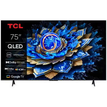 TCL T69C 75T69C tv 190,5 cm (75 inch) 4K Ultra HD Smart TV Wi-Fi zwart 350 cd/m²
