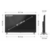 Sharp 43HP5265E tv 109,2 cm (43 inch) 4K Ultra HD smart-tv Wi-Fi zwart