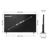 Sharp 65HP5265E 65" (165,1 cm) 4K Ultra HD Smart-tv, Google TV, Wi-Fi, zwart