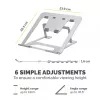 Fellowes Alumia laptop-riser draagbare laptopstandaard max. grootte 15 inch max. gewicht 5 kg zilver