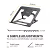 Fellowes Alumia laptop-riser draagbare laptopstandaard max. grootte 15 inch max. gewicht 5 kg zwart