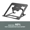 Fellowes Alumia laptop-riser draagbare laptopstandaard max. grootte 15 inch max. gewicht 5 kg zwart