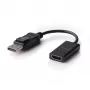 Dell 492-BBXU (DANAUBC087) DisplayPort-naar-HDMI 2.0-adapter, 4K, 0,2 m, zwart