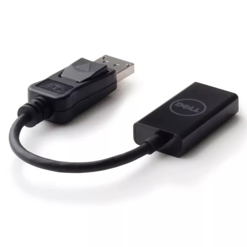 Dell 492-BBXU (DANAUBC087) DisplayPort-naar-HDMI 2.0-adapter, 4K, 0,2 m, zwart