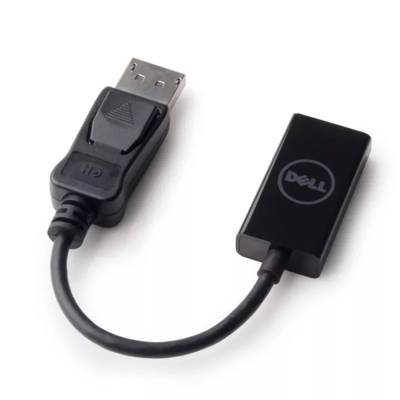 Dell 492-BBXU (DANAUBC087) DisplayPort-naar-HDMI 2.0-adapter, 4K, 0,2 m, zwart