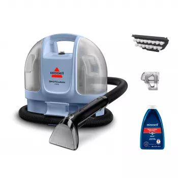 Bissell SpotClean Mini Corded Select tapijtreinigingsmachine handapparaat diep zwart, lichtblauw