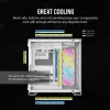 CORSAIR pc-behuizing – iCUE LINK 6500X RGB mid-tower dual chamber wit