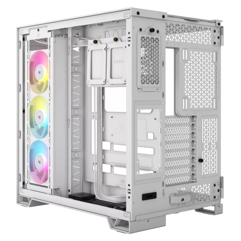 CORSAIR pc-behuizing – iCUE LINK 6500X RGB mid-tower dual chamber wit