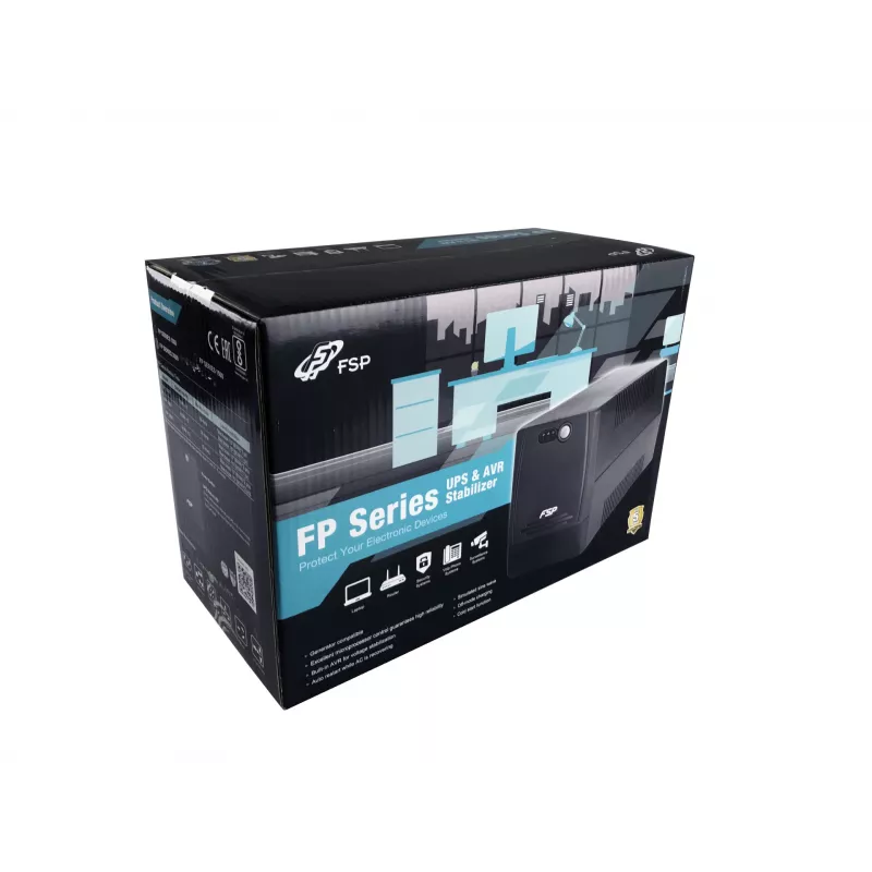 FSP FP 1000 noodstroomvoorziening (UPS) Line-Interactive 1 kVA 600 W 4 AC-uitgangen