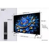 TCL 85T69C 85" (216 cm) 4K Ultra HD QLED smart-tv, Google TV, Wi-Fi, zwart