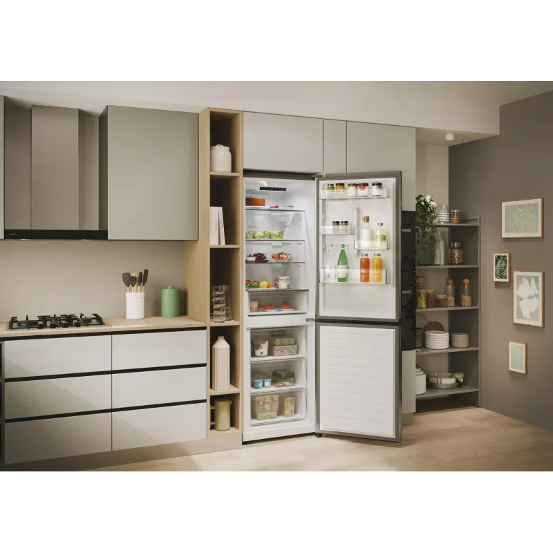 Candy ECN2CQTEX186 Vrijstaand 355 L RVS