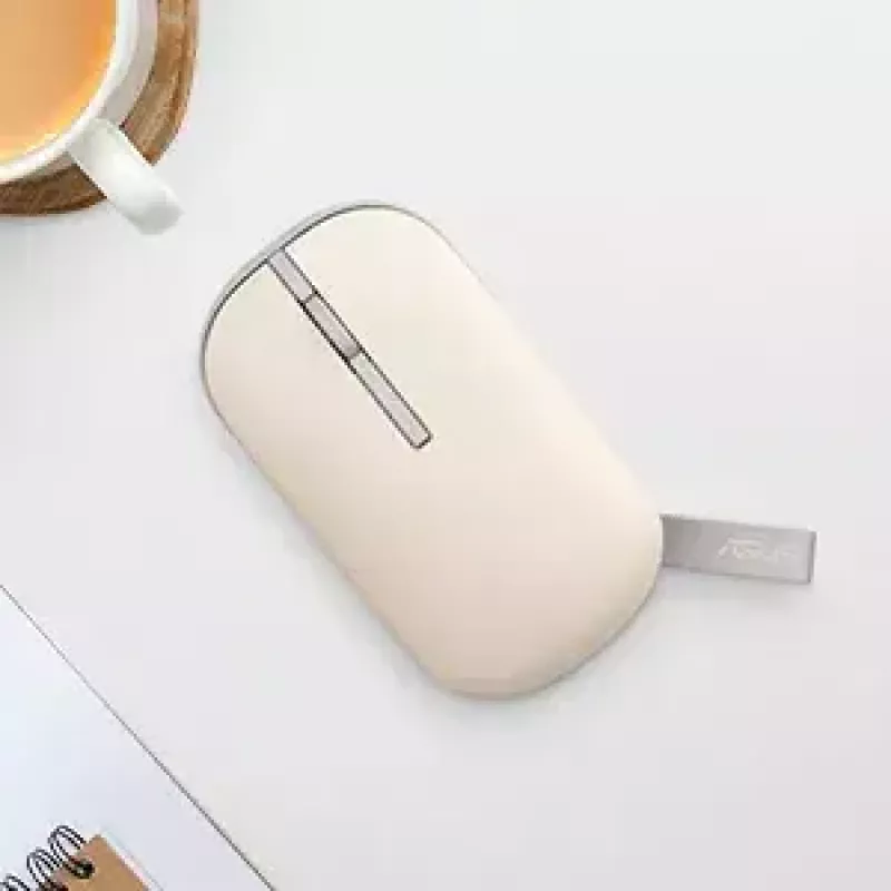 ASUS Marshmallow MD100 Muis Kantoor Beidhandig RF Draadloos + Bluetooth Optisch 1600 DPI