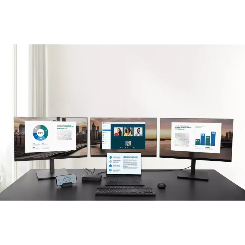 ASUS Triple Display USB-C Dock DC300 Docking USB 3.2 Gen 2 (3.1 Gen 2) Type-C Zwart