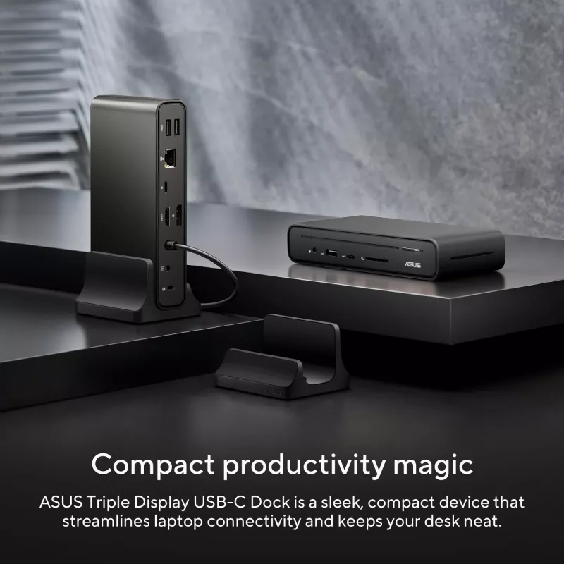 ASUS Triple Display USB-C Dock DC300 Docking USB 3.2 Gen 2 (3.1 Gen 2) Type-C Zwart