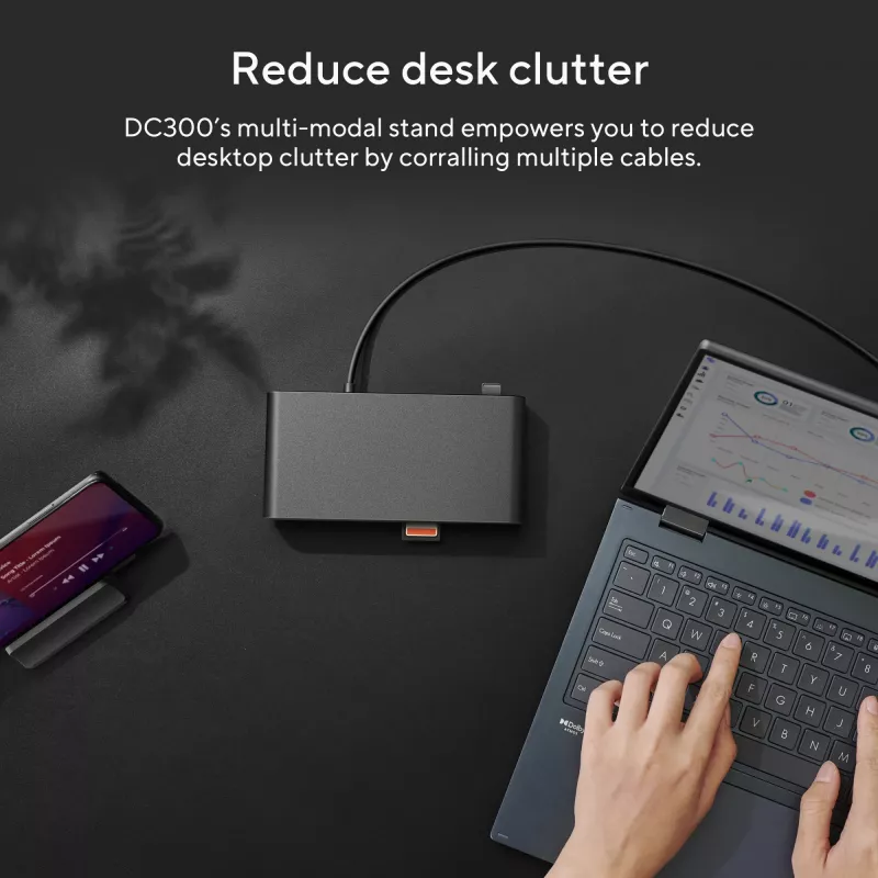 ASUS Triple Display USB-C Dock DC300 Docking USB 3.2 Gen 2 (3.1 Gen 2) Type-C Zwart