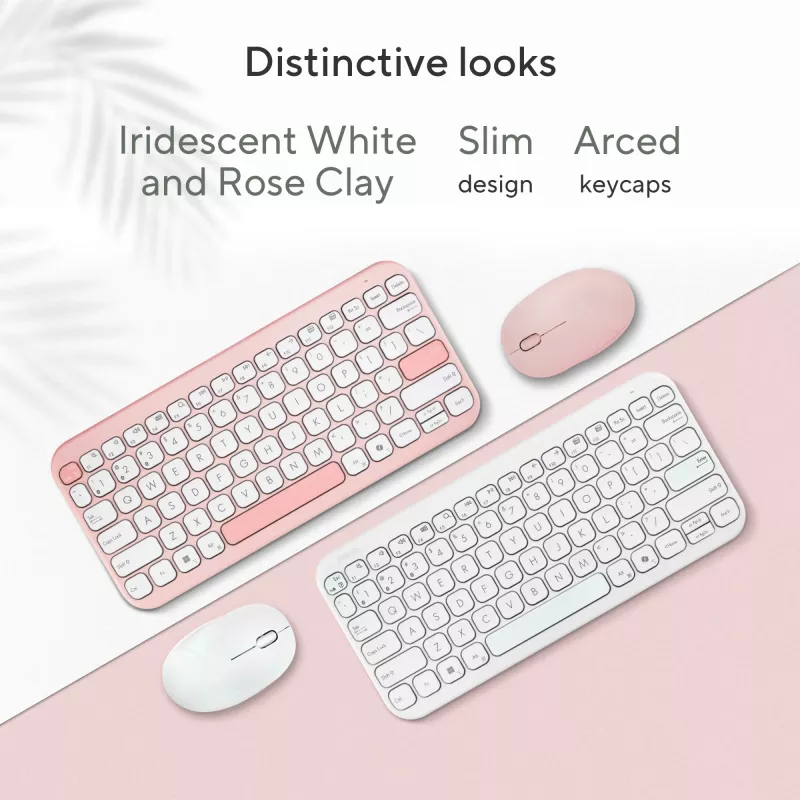 Draadloos Bluetooth-toetsenbord ASUS Marshmallow KW100 — US International layout, Oat Milk